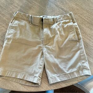 J. Crew Men's Khaki Flat Front Shorts